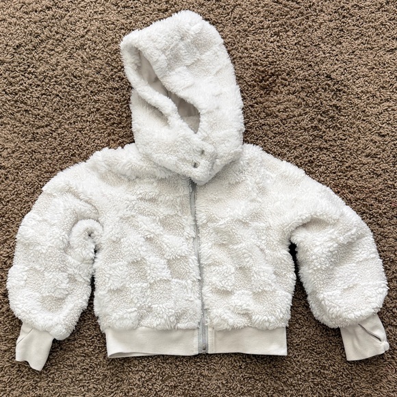 all in motion Other - all in motion White Plush Hooded Jacket for Kids